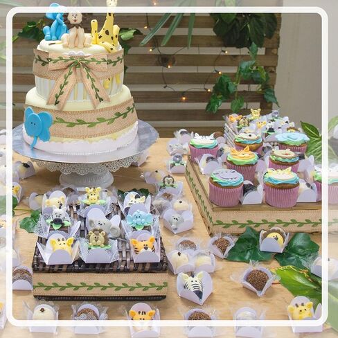 Hotop Diaper Cake Burlap Ribbon Leaf Leaf Woodland Mission شريط كعكة للغاب للغابة زخارف التغليف (3.3 يارد) in Kuwait