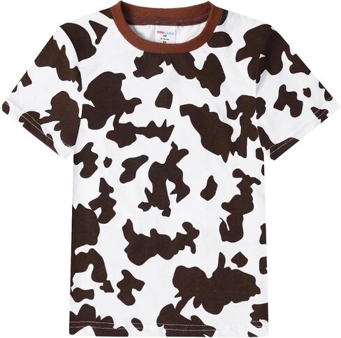 COSLAND Boys and Toddler Cotton Print T-Shirt Short Sleeve Halloween Shirt, 2T-Large in Saudi Arabia