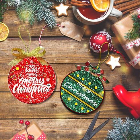 4 Pcs Christmas Ornament Resin Molds, Resin Molds Silicone Round Ornaments, Christmas Resin Molds, DIY Crafts Keychain Making Christmas Tree Decorations (A) in Saudi Arabia