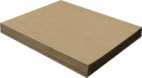 50 Chipboard Sheets 11 x 14 inch - 22pt (point) Light Weight Brown Kraft Cardboard for Scrapbooking & Picture Frame Backing (.022 Caliper Thick) Paper Board | MagicWater Supply in Kuwait