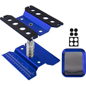 ShareGoo RC Car Work Stand Stand محطة عمل 360 درجة رفع مع صينية البراغي ل traxxas ARCIAL ARRMA REDCAT LOSI 1/10 1/12 1/16 RC CAR TRACK (Blue)