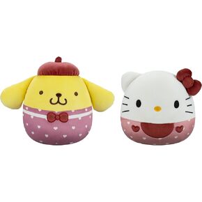 Squishmallows Original Sanrio 8in Kuromi + 8in My Melody with Pink Outfits – Official Jazwares Plush 2-Pack