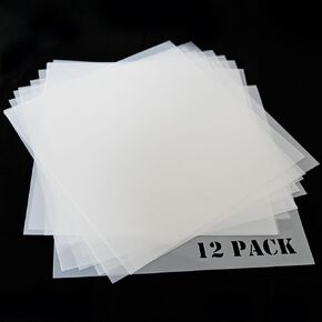 12Pcs 7mil Blank Stencil Sheets, 12 x 12 inch Mylar Template Stencil Material for Make Your Own Stencil