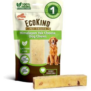 EcoKind Premium Gold Yak Cheese Himalayan Dog Chews, Dog Treats Large Breed, All Natural, High Protein Dog Chew, Cheese, Large - 12+ Chews (3 lbs)