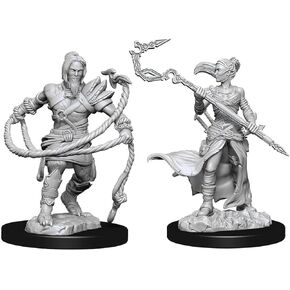 Magic The Gathering Unpainted Miniatures: Stoneforge Mystic & KOR Hookmaster