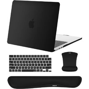 MOSISO Compatible with MacBook Air 13 inch Case 2025 2024 2023 2022 M3 A3113 M2 A2681, Plastic Hard Shell Case&Keyboard Cover&Wrist Rest Support&Mouse Pad for MacBook Air 13.6 inch Case, Antique Green
