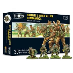 Warlord Games, British & Inter-Allied Commandos. Scale Miniatures