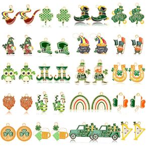 40 قطعة/20 زوجًا من سحر الهالوين من MARFOREVER، دلايات ساحرة من المينا للهالوين، دلايات ساحرة على شكل خفاش اليقطين وحلوى العنكبوت لصنع المجوهرات والقلادات in Kuwait