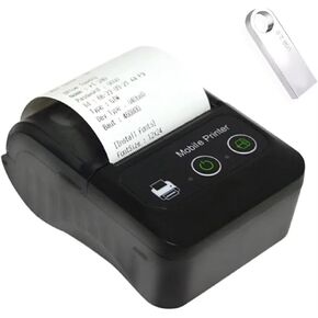 Bluetooth Thermal Receipt Printer 58mm, Android Wireless Portable Mini Pocket Invoice Bill Ticket pos Printer for Small Business, Compatible with Android/Windows/Linux,NOT for iOS/ipad/MAC