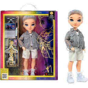 Rainbow High Aidan- Purple Boy Fashion Doll. Fashionable Outfit & 10+ Colorful Play Accessories. Great Gift for Kids 4-12 Years Old and Collectors.