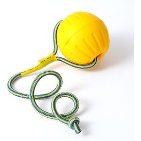 Dog Ball On a Rope Dog Toy,Floating Foam Dog Ball with Rope,Tug Ball Toy for Small Medium Large Dogs Aggressive Chewers.
