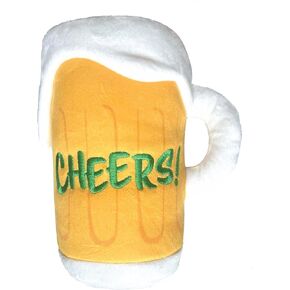 Huxley & Kent for Dogs | Lucky Pup Irish Latte (Small) | St. Patricks Day Funny Dog Toy | Power Plush Dog Toy with Squeaker | Dog Gift | Fun, Durable, and Safe | H&K Squeaky Dog Toy