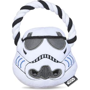 Star Wars for Pets Stormtrooper Rope Ring with Plush Head Dog Toy | Stormtrooper Chew Toy for Dogs | Star Wars Dog Toys, Dog Tug Toys, Tug of War Dog Chew Toys (FF19199)