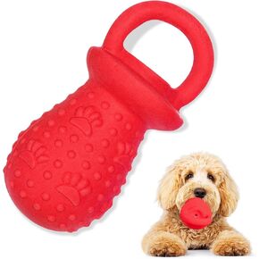 Latex Chew Dog Toys, Novelty Squeaky Pacifier Dog Toys, 5.2" Durable Pacifier Dog Chew Toys for Small and Medium Dogs(Blue,1Pcs)