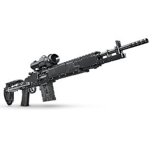 1:1 MK14 Building Blocks Gun Sets - 1468 PCS Model Guns Collection Toy Building Bricks Sniper Set Shootable - Simulation Militarily Toy Lovers for Kids and Adults Gift