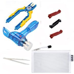 Building Blocks Separator Tool Kit Brick Tools Technic Blocks Tool Set Including 1 Multi-Functional Hammer，1 Pliers，1 Tweezers 8 Brick Separator
