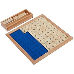 Adena Montessori Hundred Board - Montessori Educational Learning Math Toys for Kids