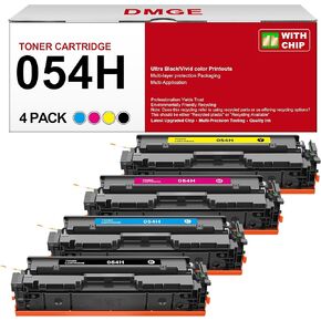 054H 054 Toner Cartridge Set Replacement for Canon 054H 054 CRG-054 Compatible with Canon Color imageCLASS MF642Cdw Toner Cartridges, MF644Cdw, MF641Cdw, LBP622Cdw Laser Printer,4 Pack