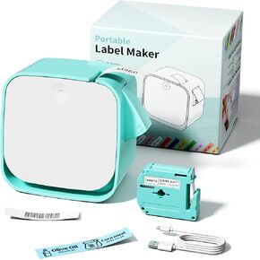 صانع الملصقات Bluetooth - آلة ملصقات مصغرة قابلة لإعادة الشحن مع أشرطة ، طابعة ملصقات ملصق M960 ، خطوط أيقونة متعددة للأطفال منظمة أعمال المنزل. in Kuwait