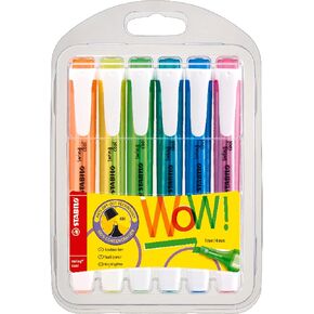 Highlighter - STABILO swing cool - Pack of 6 - Assorted Colors