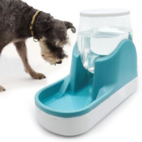 kathson Automatic Dog Water Dispenser 1 Gallon Gravity Cat Water Dispenser Dogs Water Station Bowl Large Capacity Feeder Waterer Pet Drinking Fountain Green