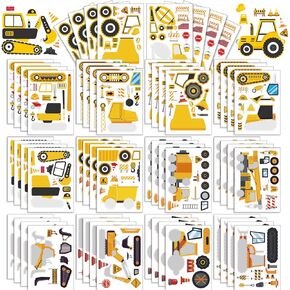 42 Sheets Make Your Own Safari Animals Stickers Make A Face Stickers for Kids Toddlers DIY Craft Activities Kids Jungle & Zoo Party Favors Supplies