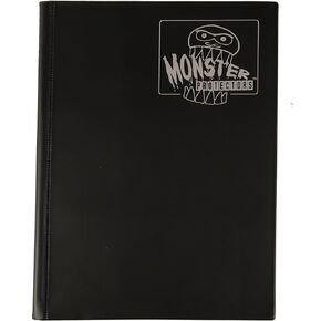 Monster Binder - 4 Pocket Trading Card Album - Holofoil Green (Anti-Theft Pockets Hold 160+ Cards)