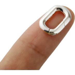 925 Sterling Silver Oval Spring Bail Clasp for Jewelry Making (S) in Kuwait