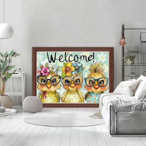 Lxmsja Daisy Diamond Art Kits for Adults, Rustic Flower DIY Full Drill Diamond Painting Kits for Beginners, 5D Gem Art Crafts for Adults, Home Wall Decor 12x16 inch in Saudi Arabia