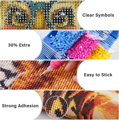 Lxmsja Daisy Diamond Art Kits for Adults, Rustic Flower DIY Full Drill Diamond Painting Kits for Beginners, 5D Gem Art Crafts for Adults, Home Wall Decor 12x16 inch in Saudi Arabia