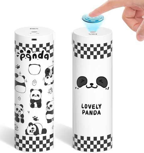 Fingerprint Lock Pencil Case for Friendship Birthday Gift, Best Friend, Classmate, Kids, Long Battery Life, Cute and Multifunction Standing Pen Box with Calculator for Girls/Boys(Panda) in Saudi Arabia