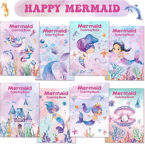 Faccito 24 Pcs Bulks Coloring Books for Kids, Animal Mini Coloring Books DIY Art Drawing Set Mini Activity Pages for Spring Animals Birthday Gifts Party Favors Toddlers 1-3(Unicorn) in Kuwait