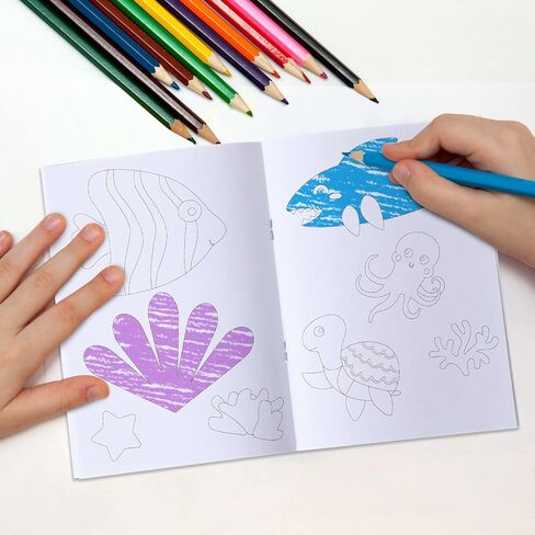 Faccito 24 Pcs Bulks Coloring Books for Kids, Animal Mini Coloring Books DIY Art Drawing Set Mini Activity Pages for Spring Animals Birthday Gifts Party Favors Toddlers 1-3(Unicorn) in Kuwait