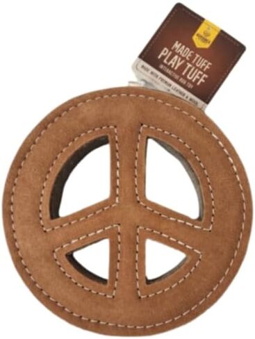 Advance Pet Organic Wool & Leather Dog Toy – Non-Toxic, Durable Tuff Chew Toy for Pets, Natural Puppy & Dog Teething Relief, Interactive Play - Bone Design in Saudi Arabia