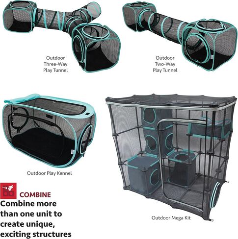 Kitty City Outdoor Catio Furniture and Play Kits for Cats, Outdoor Kennel in Saudi Arabia