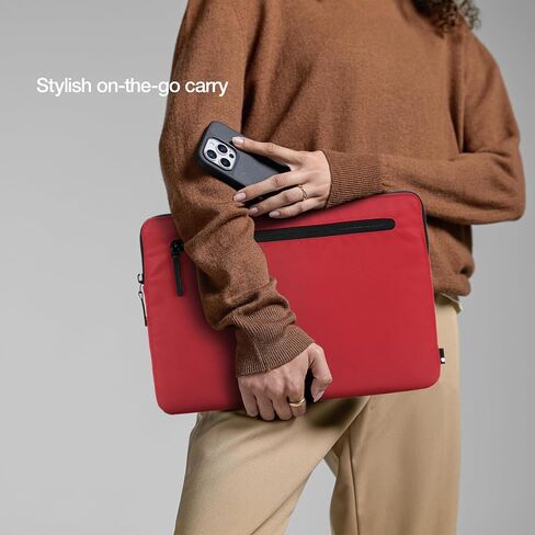 Incase Compact Laptop Sleeve with Flight Nylon MacBook/Laptop/iPad/Tablet Sleeve, and Cover, Lightweight, Weather Resistant, with Slip Pocket for Accessories (Aged Pink, 13-Inch) in Kuwait