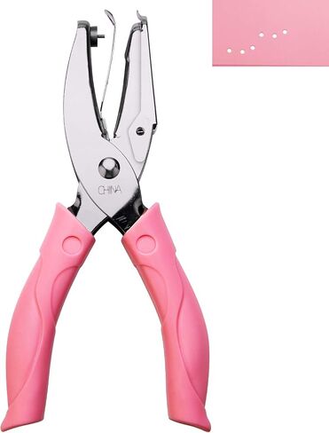 AIEX 1 mm Hole Diameter Hole Diameter Hole Punch with Pink Handle for Craft Paper (Small Circle) in Kuwait