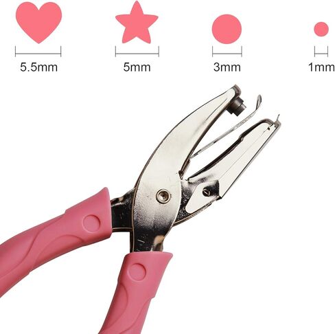 AIEX 1 mm Hole Diameter Hole Diameter Hole Punch with Pink Handle for Craft Paper (Small Circle) in Kuwait
