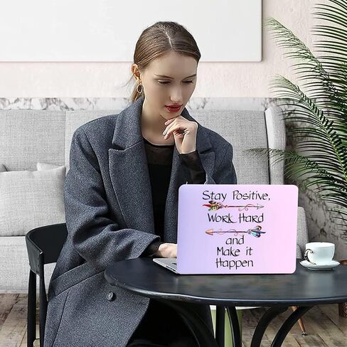 MOSISO Compatible with MacBook Pro 16 inch Case 2025 2024 2023 2022 2021 M4 M3 M2 M1 A3403 A3186 A2991 A2780 A2485 Pro Max Chip, Plastic Gradient Inspiring Words Hard Shell Case&Keyboard Cover, Purple in Kuwait