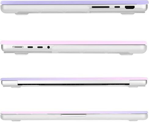 MOSISO Compatible with MacBook Pro 16 inch Case 2025 2024 2023 2022 2021 M4 M3 M2 M1 A3403 A3186 A2991 A2780 A2485 Pro Max Chip, Plastic Gradient Inspiring Words Hard Shell Case&Keyboard Cover, Purple in Kuwait