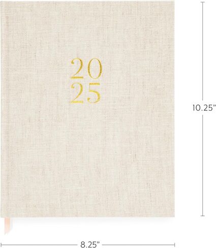 Sugar Paper 2026 Desk Agenda, Weekly and Monthly, January to December, 8.25" x 10.25", Calendar for Women, Fabric Bound Planner, 12 Month, Shoreline Stripe in Saudi Arabia