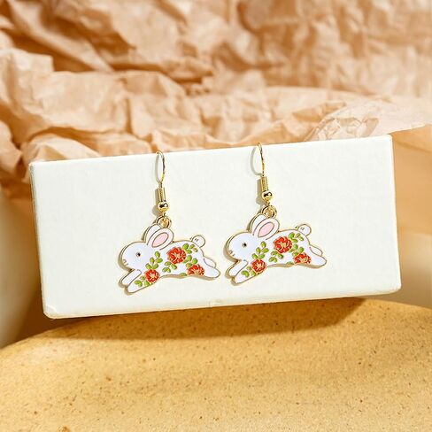 Enamel Animal Charms Pendants 20 Pieces Cute Flower Animal Charms for DIY Earring Necklace Key Chain Bracelet Pendants Accessory in Saudi Arabia