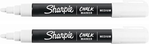 SHARPIE Chalk Marker, Wet Erase Markers, White, 2 Count in Saudi Arabia