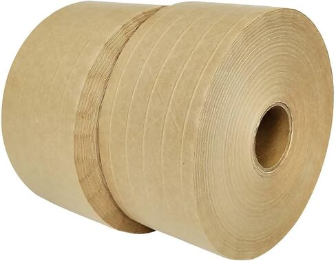Eco-Tough 2.75inches x 450feet Water-Activated Kraft Paper Tape with Fiber Reinforcement - Heavy Duty Packaging Tape in Saudi Arabia