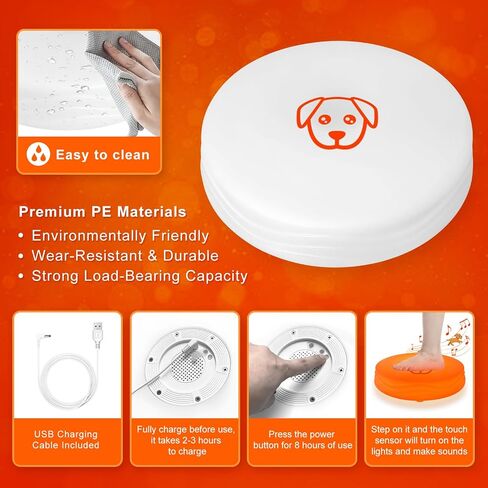 Light Up Music Floor Games, Touch Sensitive Floor Tiles Toddler Toy, Interactive Games for Kids, Musical Toys with Animal Sounds - Yellow (Sheep) in Saudi Arabia