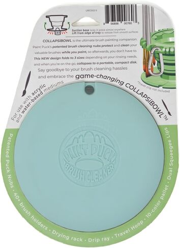 Paint Puck CollapsiBowl Paint Brush Cleaner Rinse Cup, Blue in Saudi Arabia