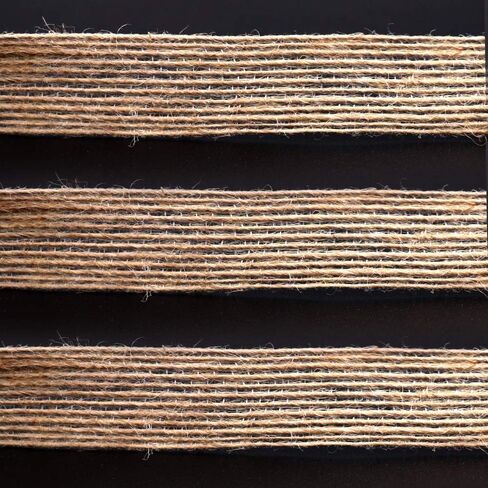 4 Rolls of Natural Burlap Fabric with Burlap Ribbon for Christmas Tree Gift Wrapping Wedding Event Party Home Bows Crafts Decoration, 11 Yards Long 0.8 inch Wide Each Roll (Natural) in Saudi Arabia