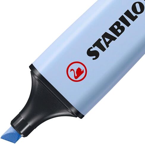 STABILO Highlighter BOSS ORIGINAL Pastel - Pack of 6 - Milky Yellow, Creamy Peach, Pink Blush, Lilac Haze, Hint of Mint, Touch of Turquoise in Saudi Arabia