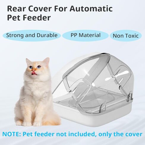 Rear Cover for Automatic Microchip Cat Pet Feeder - Prevents Persistent Pet from Getting Food from The Back of The Feeder (2 Pack) in Saudi Arabia