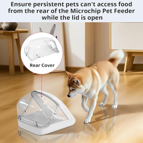 Rear Cover for Automatic Microchip Cat Pet Feeder - Prevents Persistent Pet from Getting Food from The Back of The Feeder (2 Pack) in Saudi Arabia